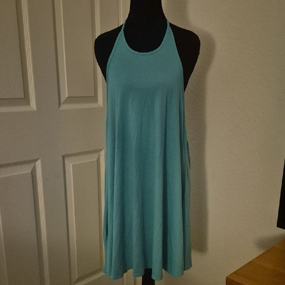 Fox Women's Turquoise Halter Neck Tunic - Picture 1 of 6